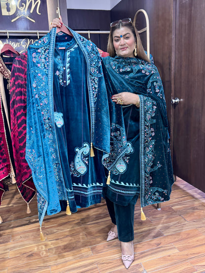 Shehnai (Velvet Suit)