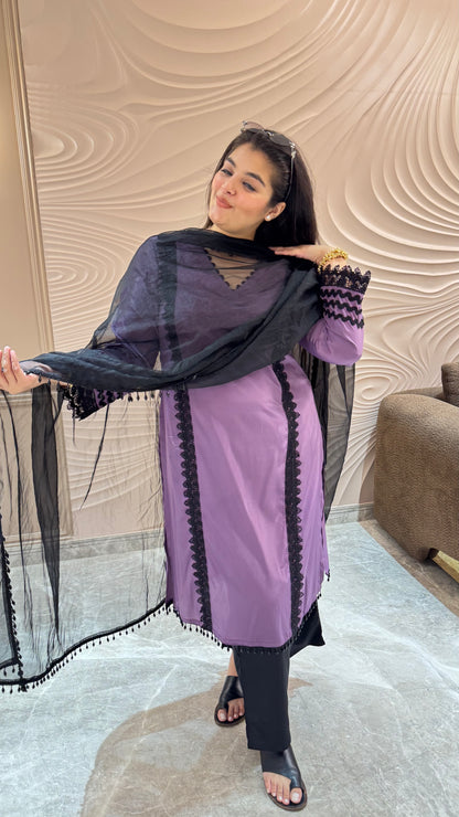 Ethereal Crepe Elegance Suit