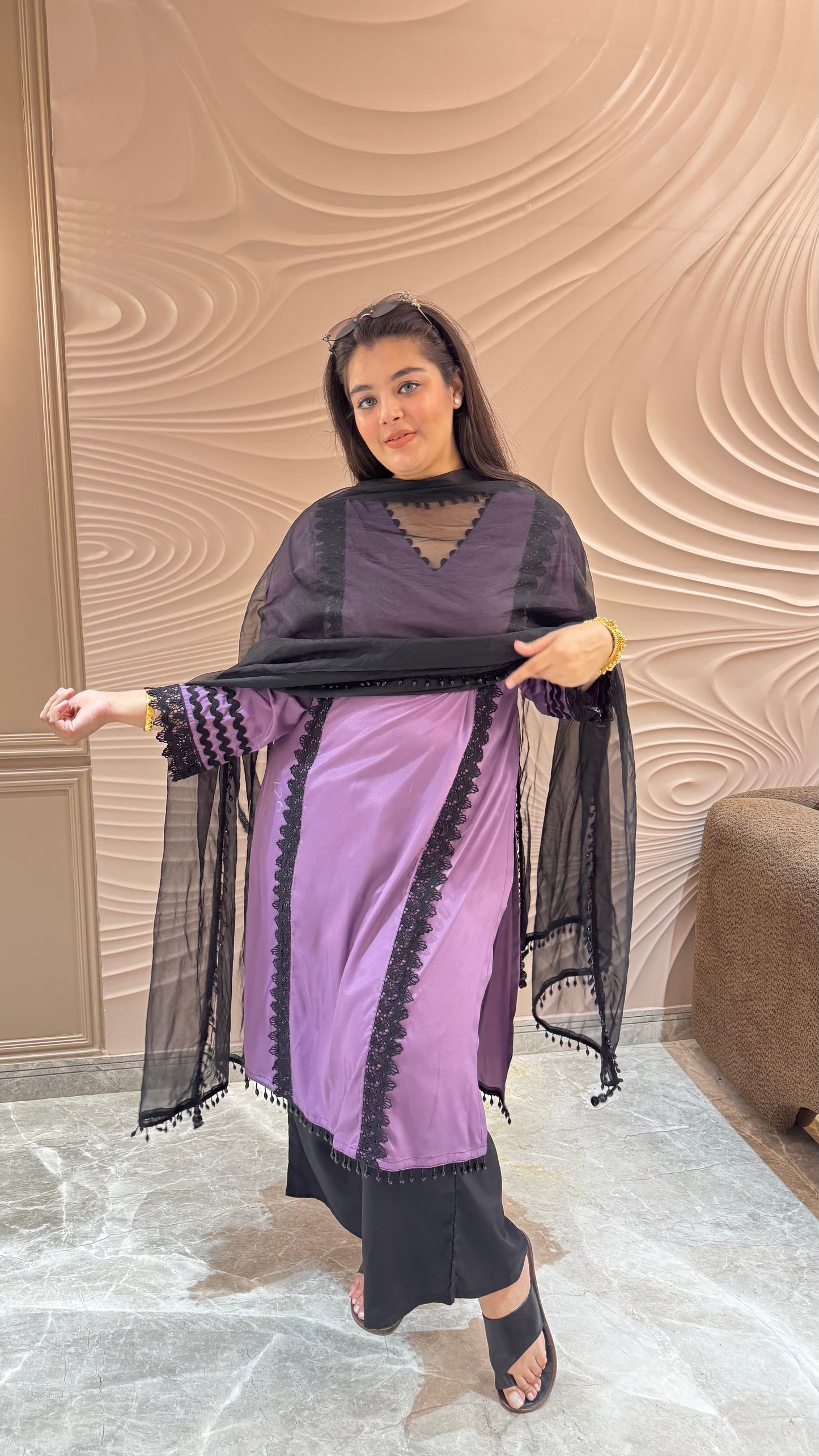 Ethereal Crepe Elegance Suit