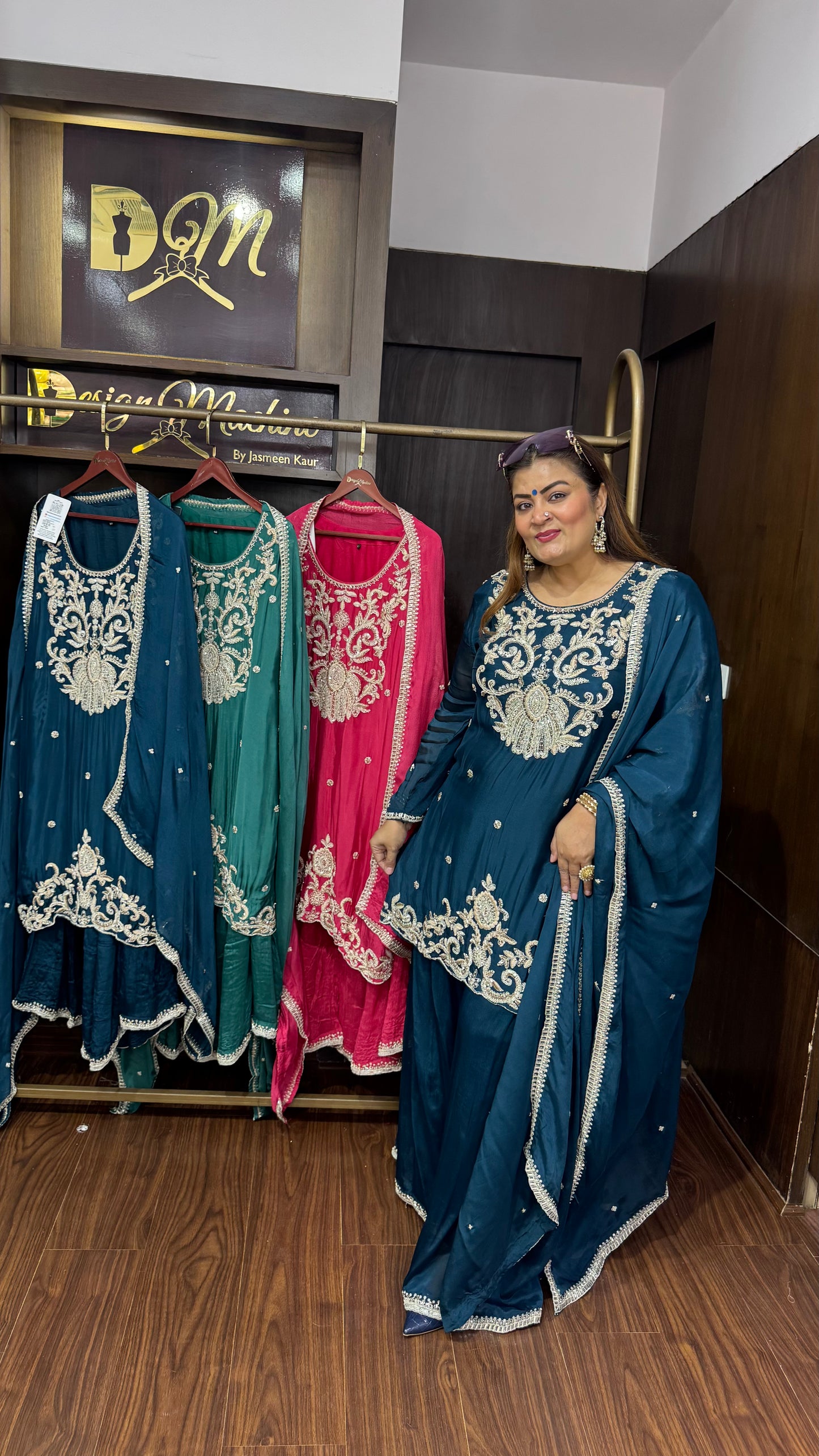 Elvora (Pure Chinnon Sharara Suit)