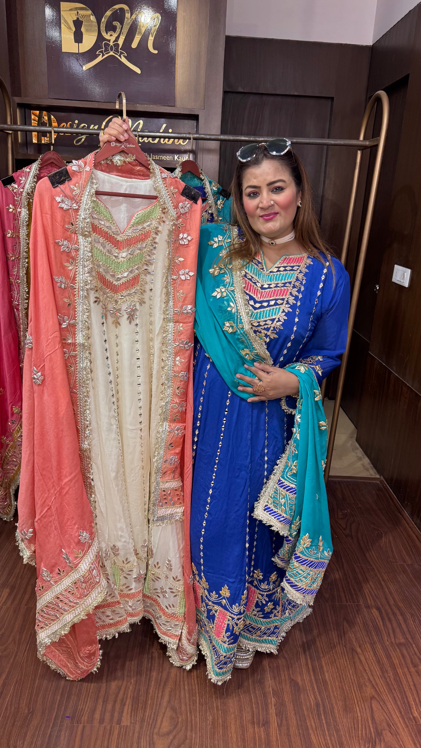 Orniva (Chinnon Crepe Fabric Anarkali)