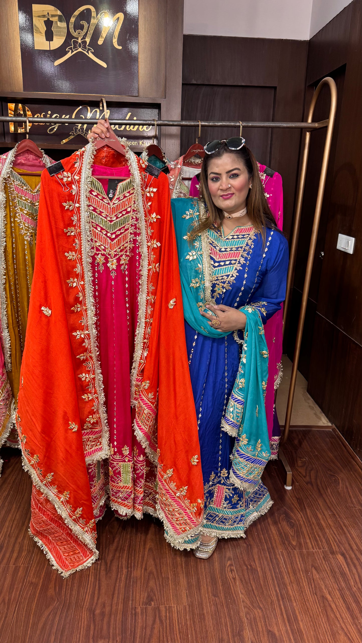 Orniva (Chinnon Crepe Fabric Anarkali)