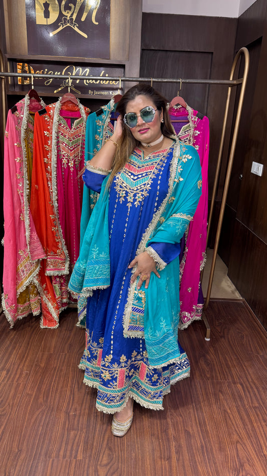 Orniva (Chinnon Crepe Fabric Anarkali)