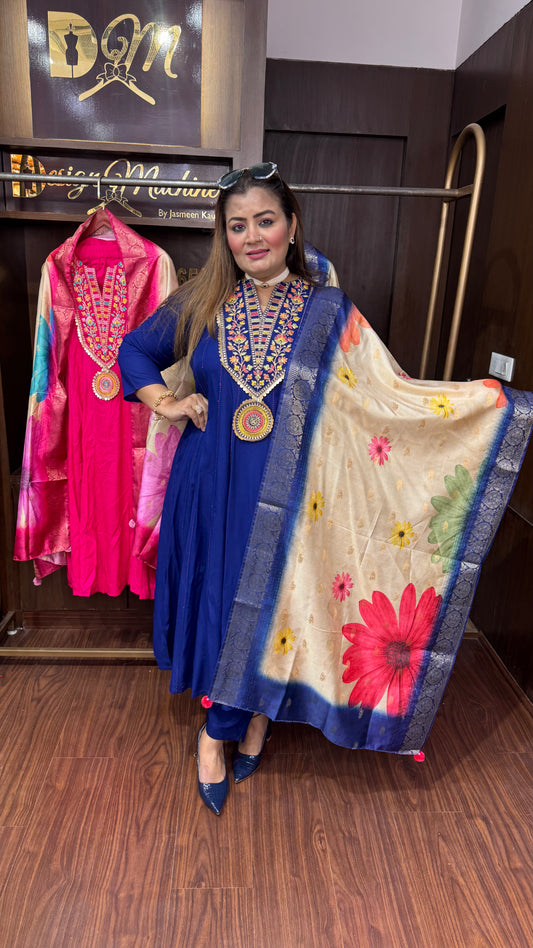 Zorevia (Rayon Cotton Anarkali Suit)