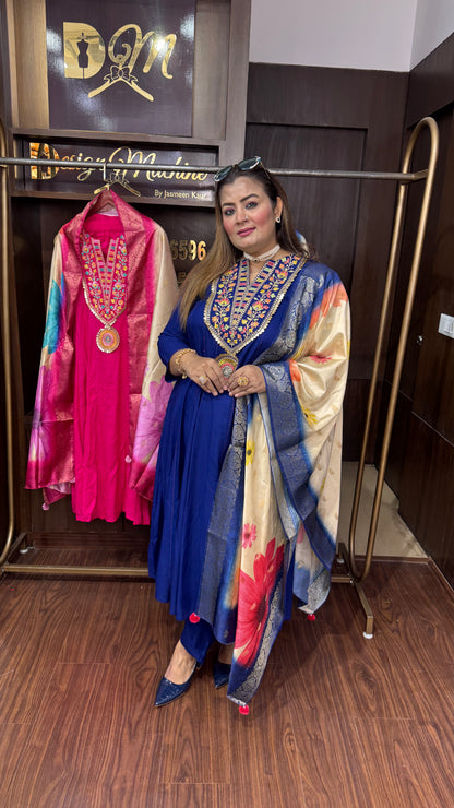 Zorevia (Rayon Cotton Anarkali Suit)