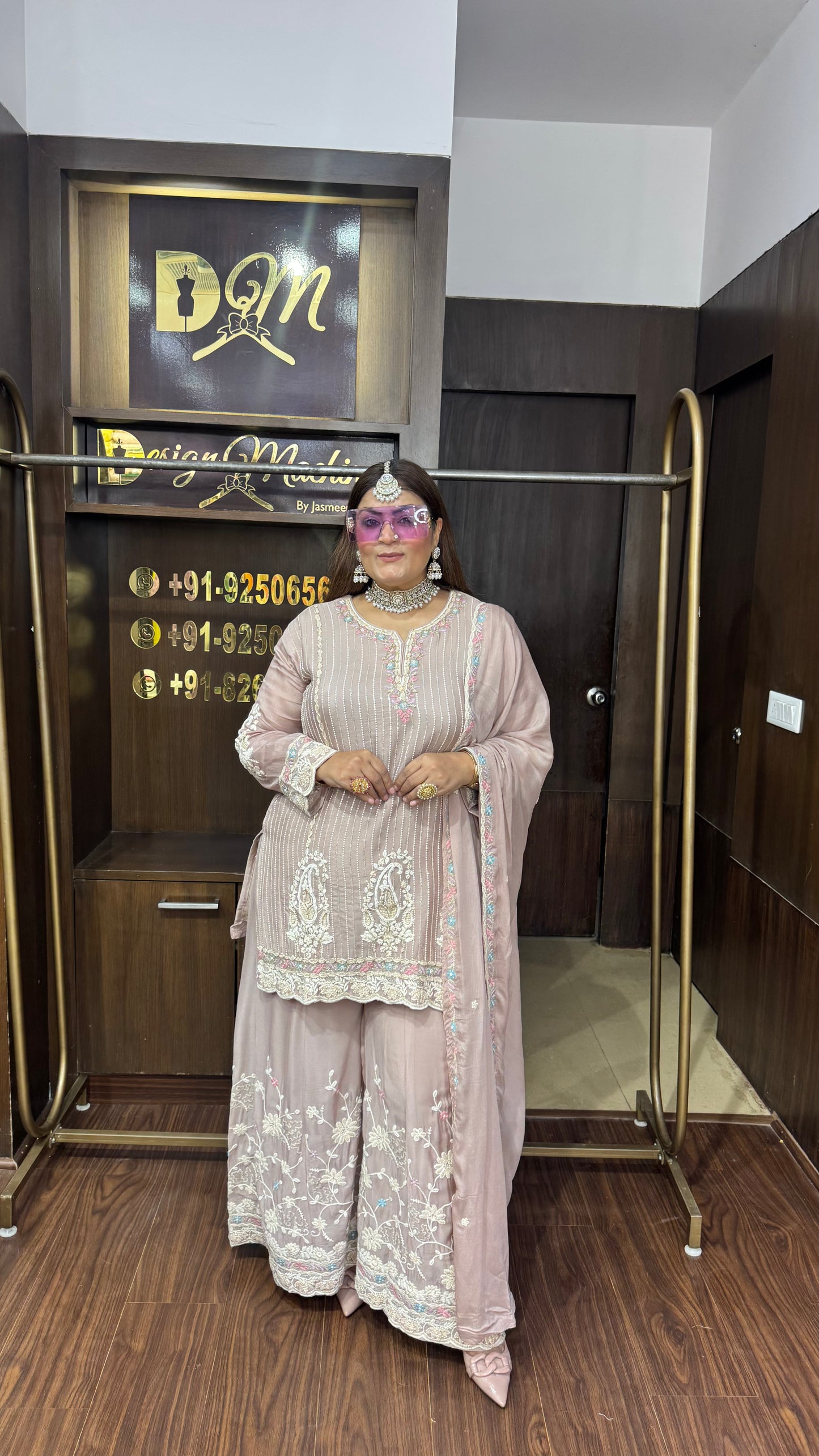 Zyvessa (Pure Chinnon Sharara Suit)
