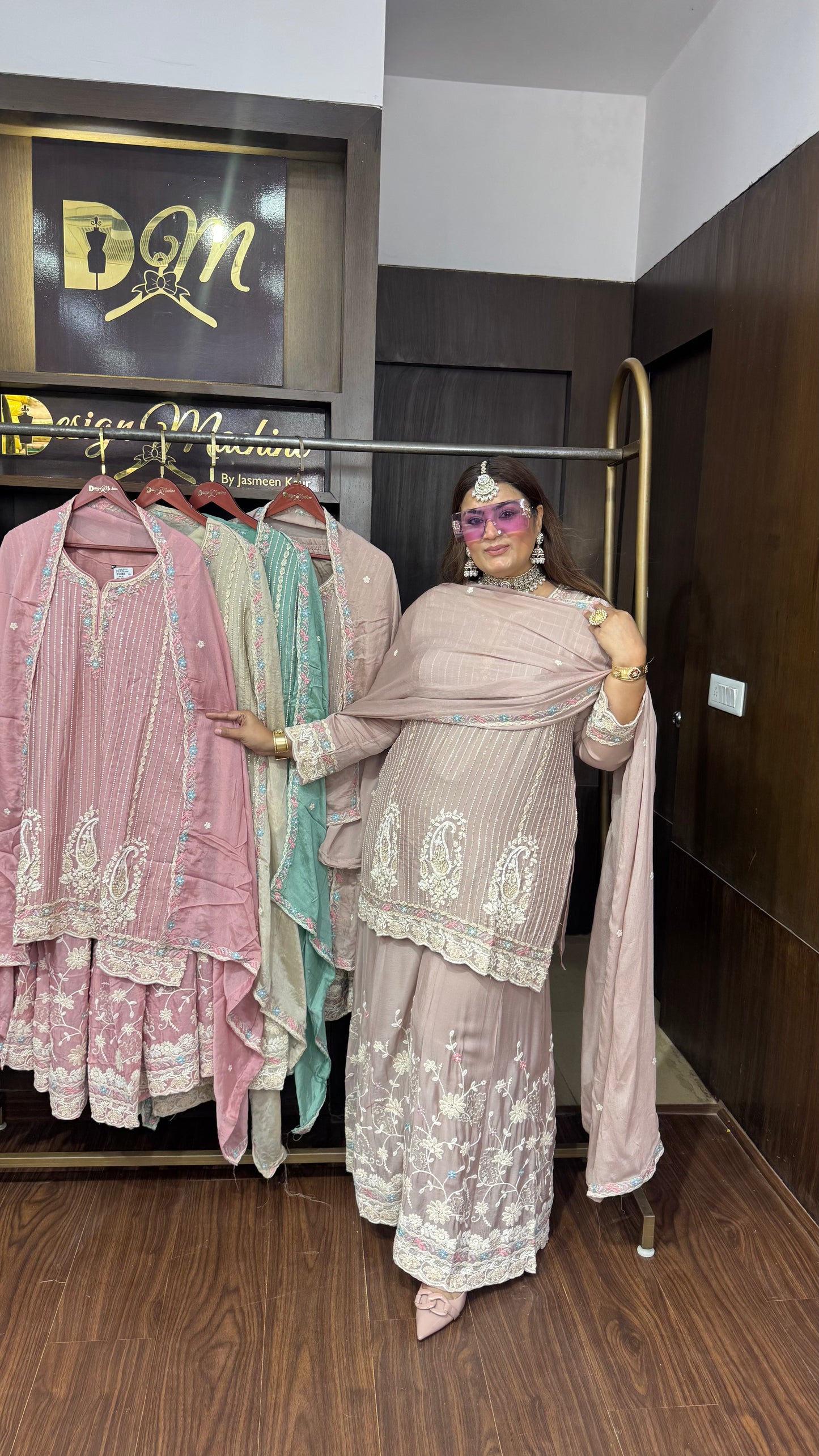 Zyvessa (Pure Chinnon Sharara Suit)