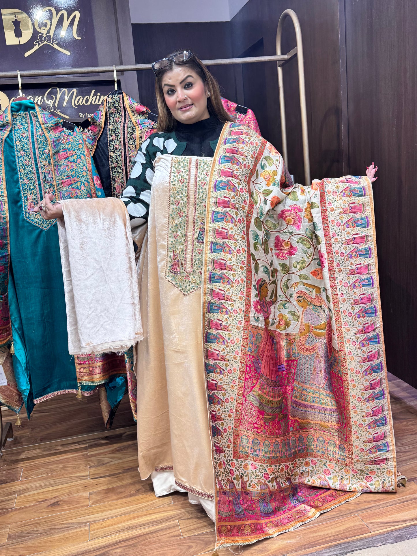 Velvet Glam (Unstitched Suit)