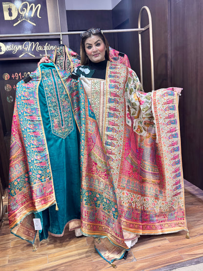 Velvet Glam (Unstitched Suit)