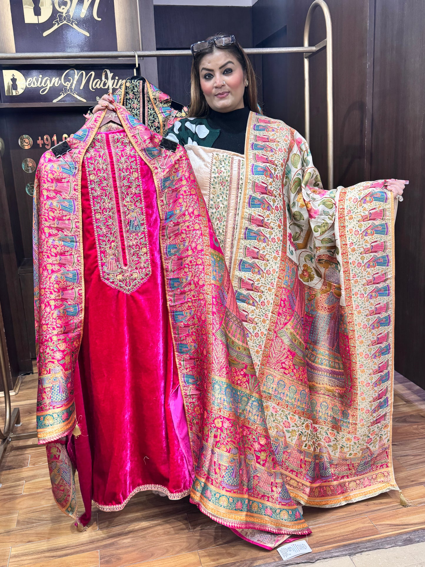 Velvet Glam (Unstitched Suit)