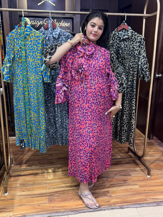 imported magic fabric dress