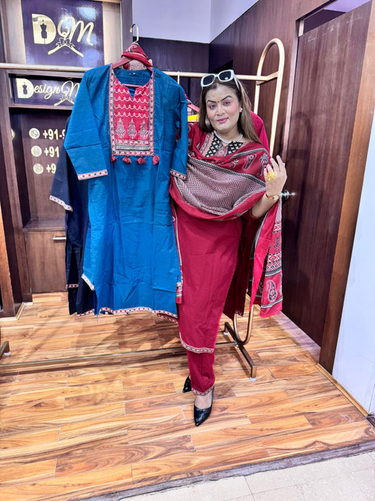 Cotton Stitched Suit