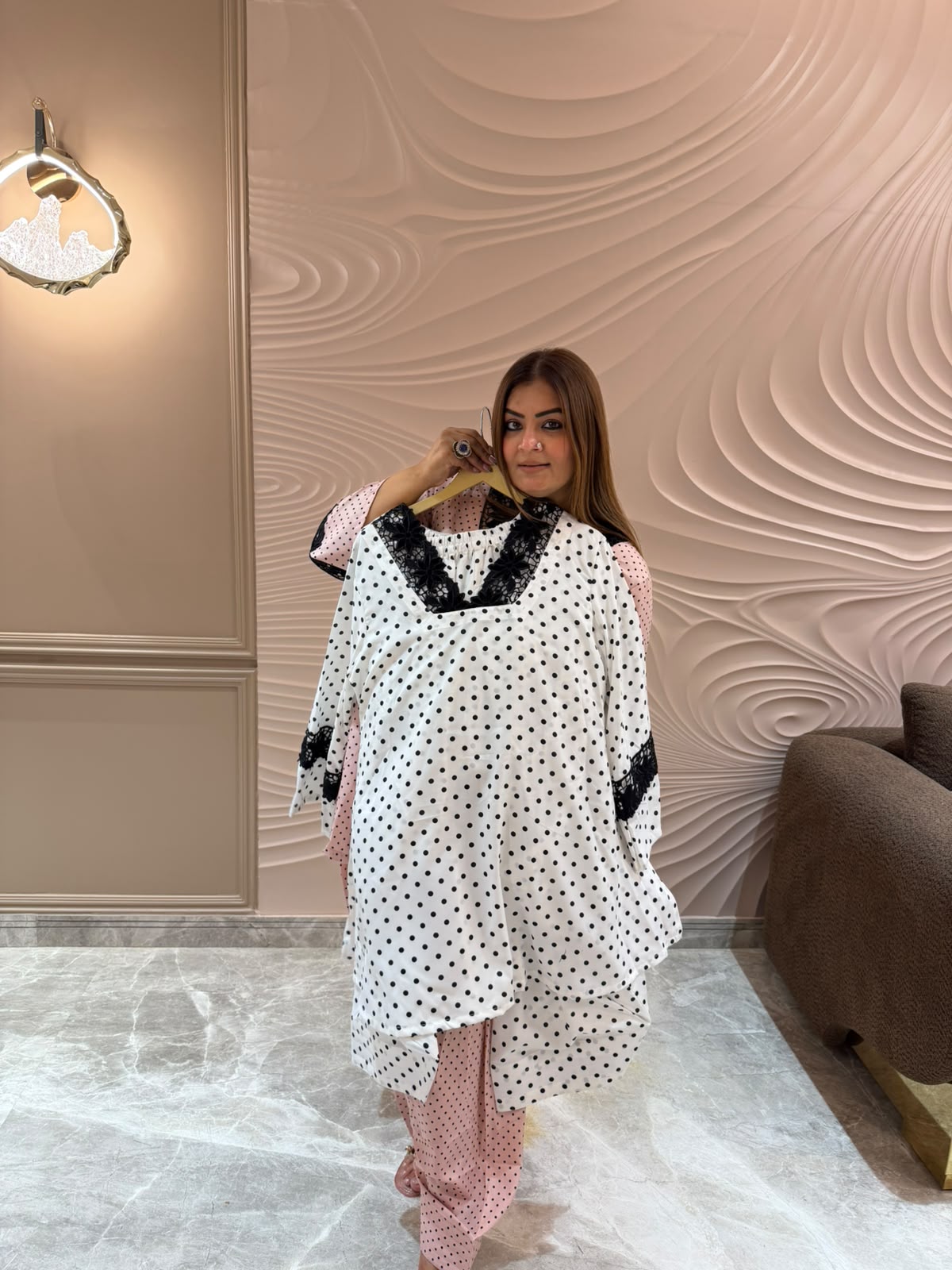 Zareen Crepe Farshi Co-ord Set