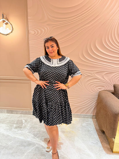 Elara Polka Dress