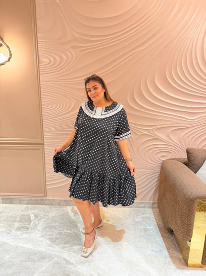 Elara Polka Dress
