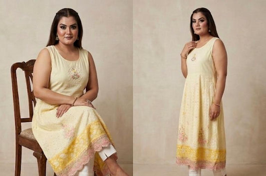 Radiant Floral Fusion Suit Set (Cotton)
